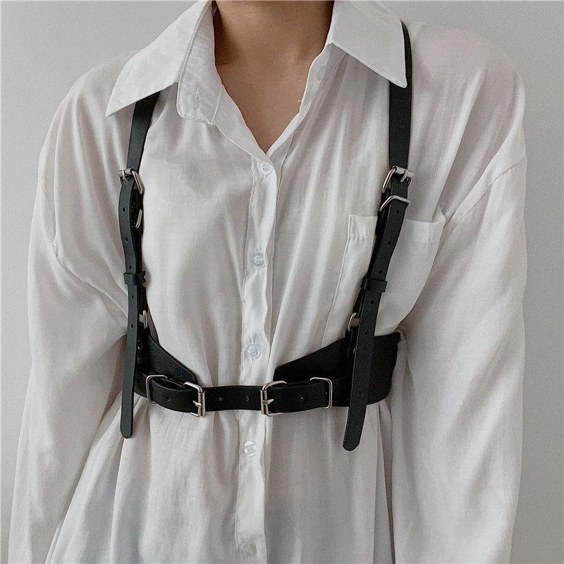 Punk Minimalist Trendy Style Strap Belt For Women With Versatile Dress And Shirt Pairings