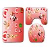 Christmas Bathroom Floor Mat Toilet Three-Piece Set