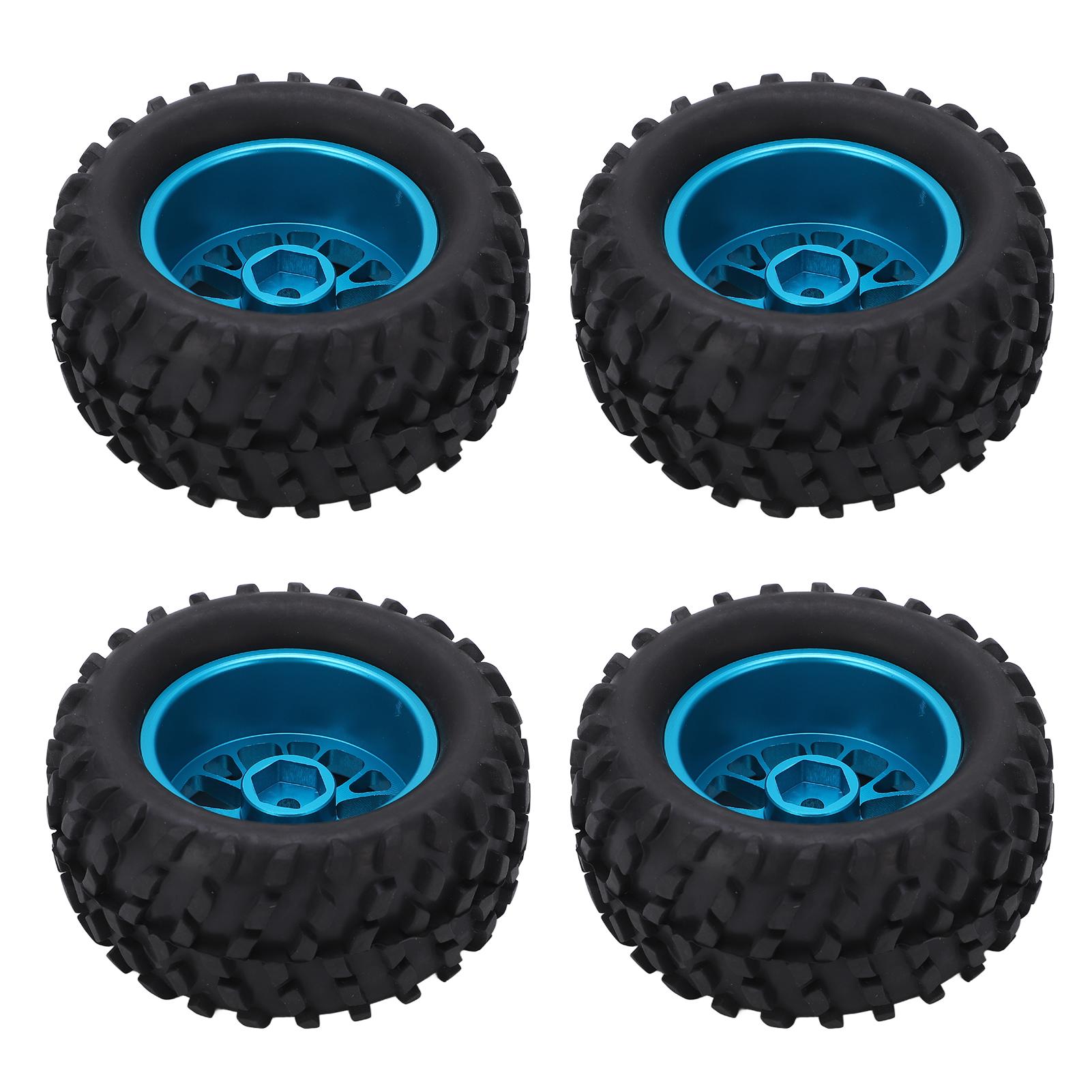 

4 шт 82 мм Передні Задні Гумові Шини Колісні Диски Набір для Wltoys 144001 114 RC Позашляховик