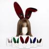 Rabbit Ears Hairhoop Plush Bunnies Ear Hairband Hairhoop Halloween Cosplay Accessories for Women Birthday