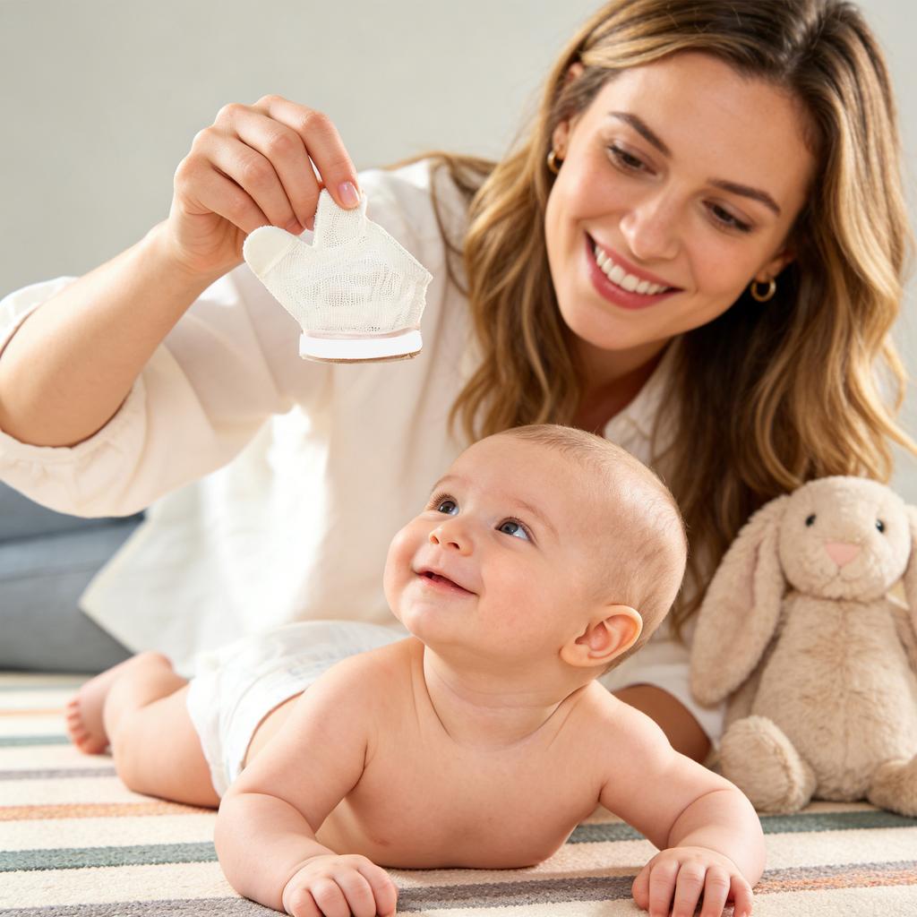 Daumenlutschhandschuhe, Babyfütterungshandschuhe, Atmungsaktive Finger- und Daumenschützer, die Kinder am Daumenlutschen hindern.