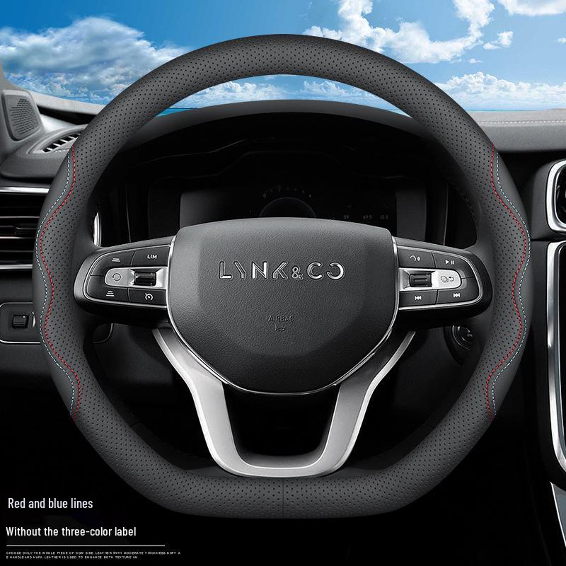 Lynk & Co Steering Wheel Cover - Genuine Leather for 08/06EMP/07EMP/01/02/03/05/06/09 Models