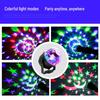 Bluetooth Music Stand with USB 5V: Seven-Color Rotating Sound-Controlled Magic Ball Stage Light