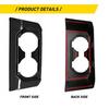Carbon Fiber Rear Cup Holder Cover For 2015-2019 2020 Ford F150 Accessories EXD