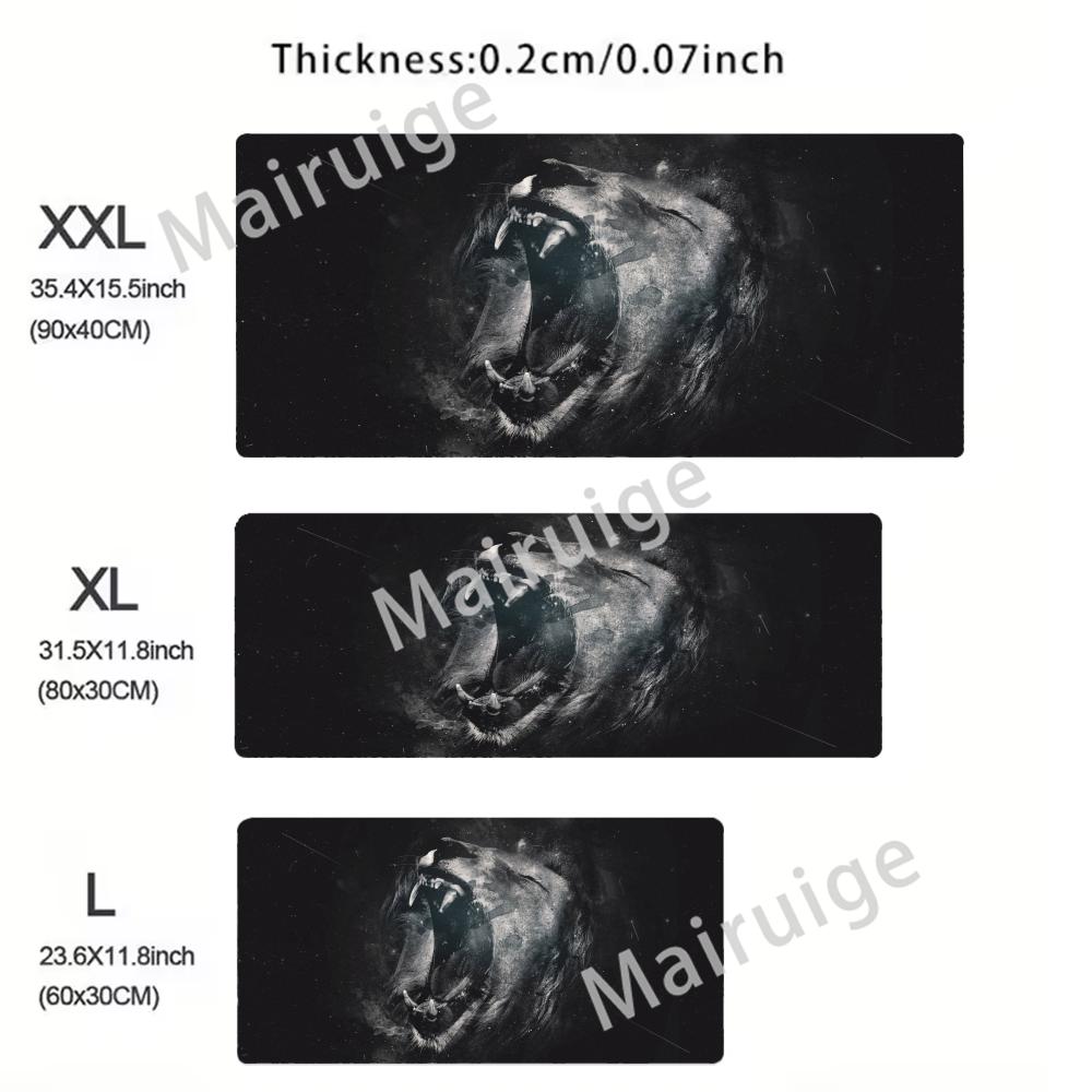 Table Mat Anime Tiger Mouse Pad Nonslip HD Print Large Size Keyboard Pad Rubber Carpet Computer Gamer Desk Pad For PC x