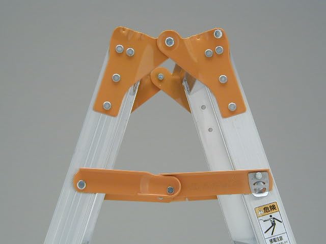 PiCa Corporation Lightweight Silver K-60D Two-Step Ladder, 2-foot (50cm) Aluminum,