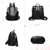 NICOLE & DORIS Damen Leder Mini Rucksack, Klein, Leicht, Wasserdicht, mit Mehreren Taschen und einer Rückentasche, Perfekt für den Lässigen Gebrauch von
