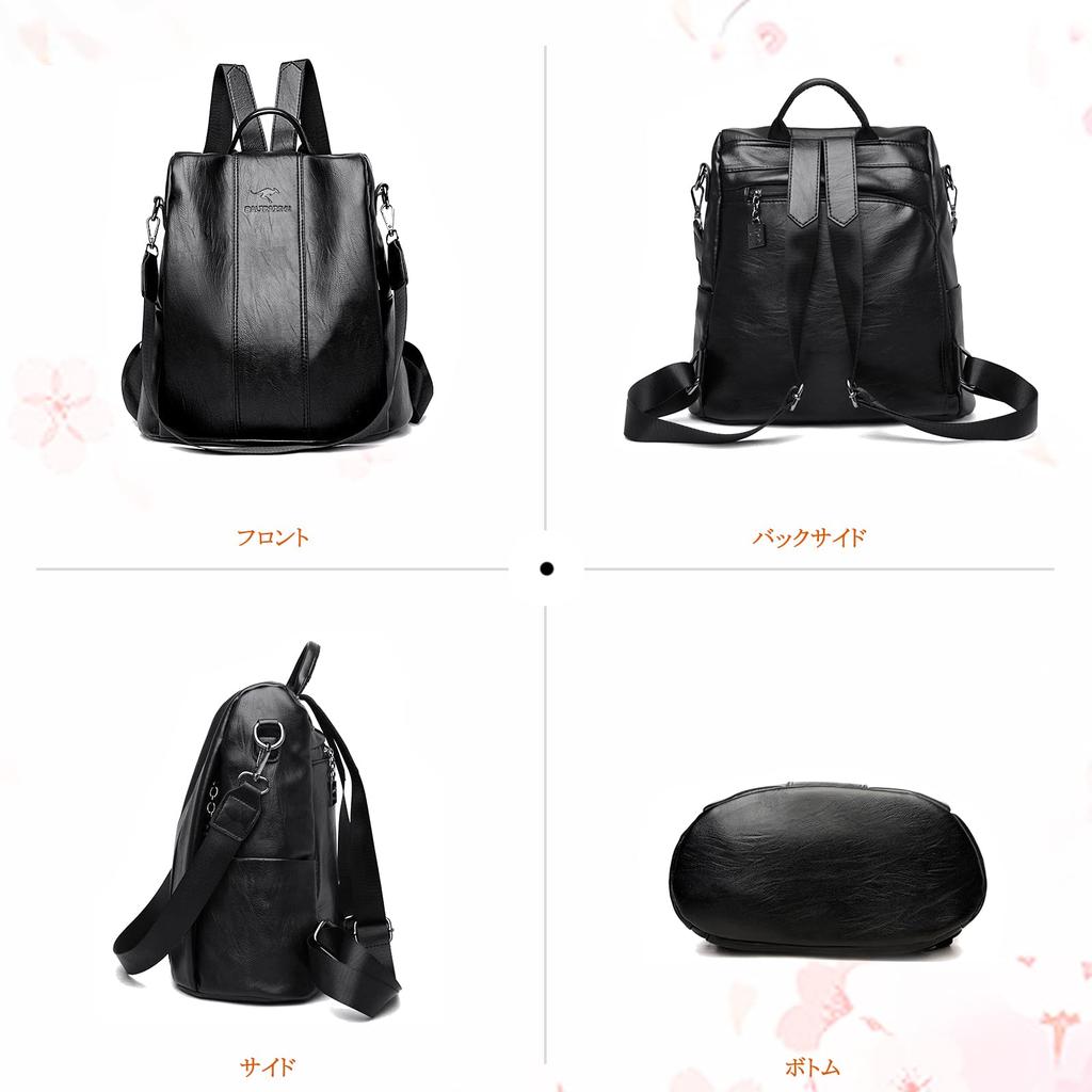 NICOLE & DORIS Damen Leder Mini Rucksack, Klein, Leicht, Wasserdicht, mit Mehreren Taschen und einer Rückentasche, Perfekt für den Lässigen Gebrauch von