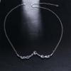 Shiny Glitter Mask Decoration Luxury Half Frame Glasses Chain Cool Rhinestone Face Chain  Girls