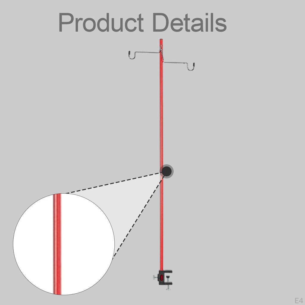 Aluminum Alloy Camping Lantern Holder with Detachable Hook, Lightweight, for Travel, Hiking,
