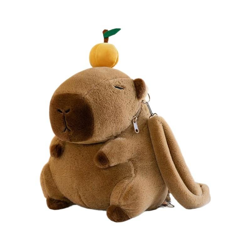 Capybara Backpack Plush Animal Stuffed Children Shoulder Bag Pp Cotton Filling