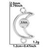 100% Stainless Steel Heart Cross Star Moon Charms For Jewelry Making Diy Stone Crystal Enamel Connector Metal Pendant Accessorie