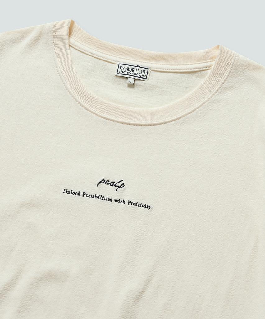 Pilpeu Slogan Over T-Shirt (Cream)