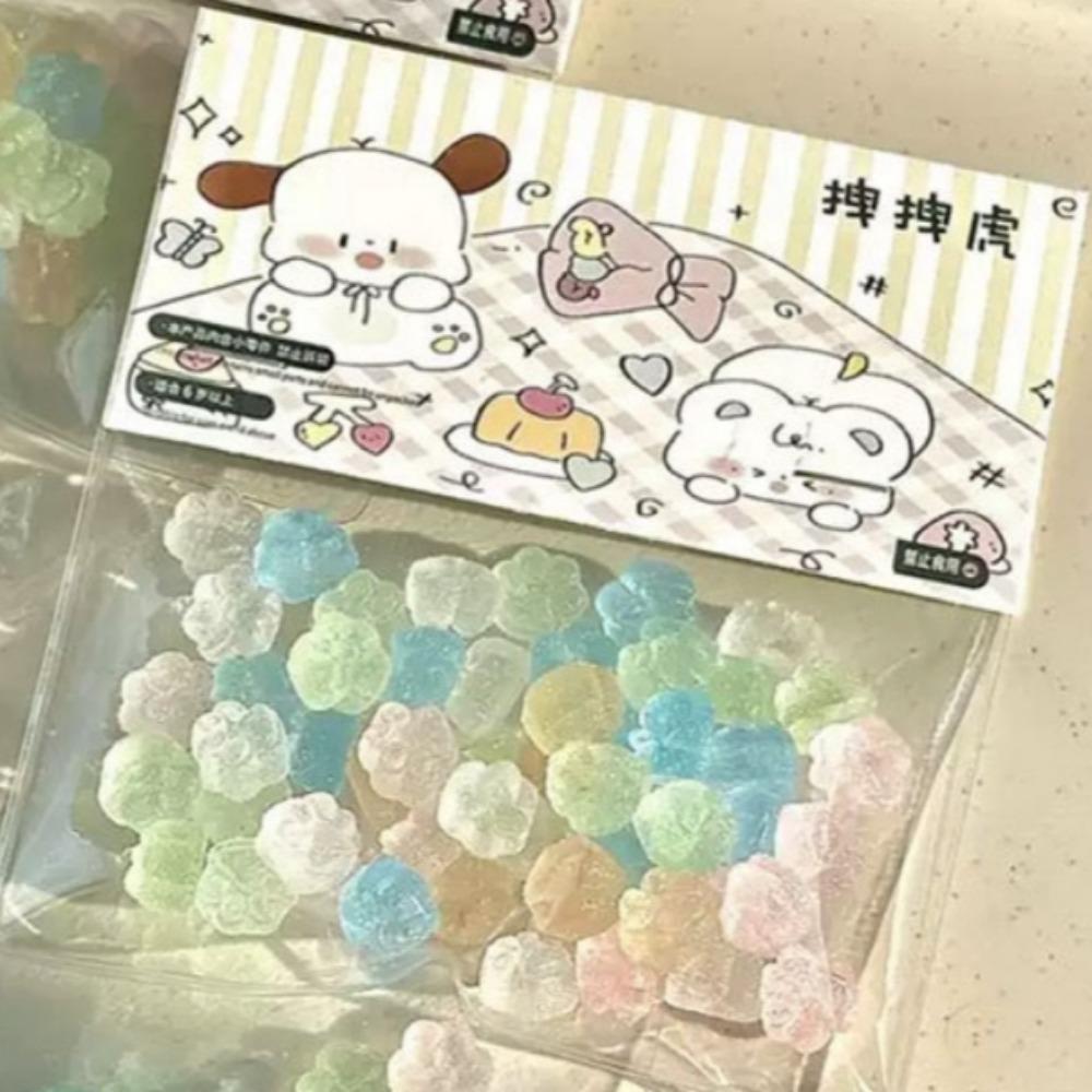 50pcs Mini Cat Paw Taiyaki Squishy Toy - Stress Relief Fidget Sensory Toys For Kids Adults,  Anti-anxiety Squeeze Squishies Gift