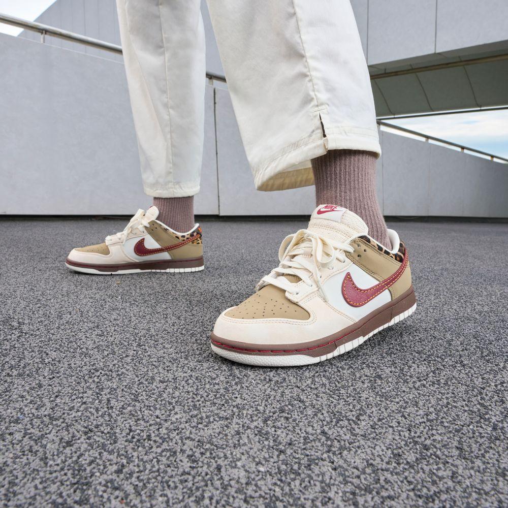 

Nike Dunk Low Retro Khaki Team Red Pearl White (Women s) 37.5
