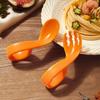 Fork Spoon Supplement Tool Curved Fork Eat Training Baby Spoon Fork Auxiliary Spoon Elbow Spoon