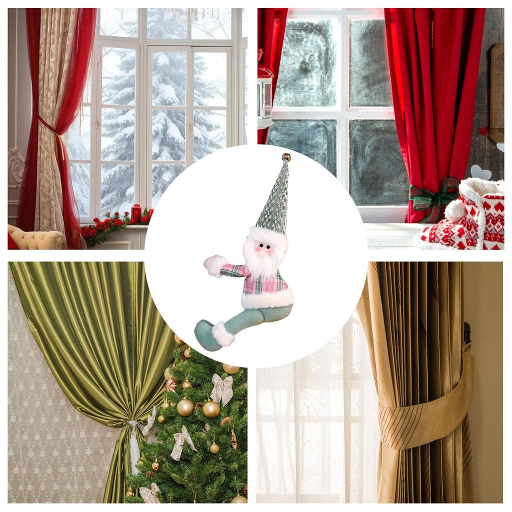 Vorhanghalter Schneemann Wichtel Vorhanghalter Weihnachten Vorhangschnallen Für Zuhause Schlafzimmer Wohnzimmer Badezimmer Kinderzimmer Studentenwohnheim Hotel