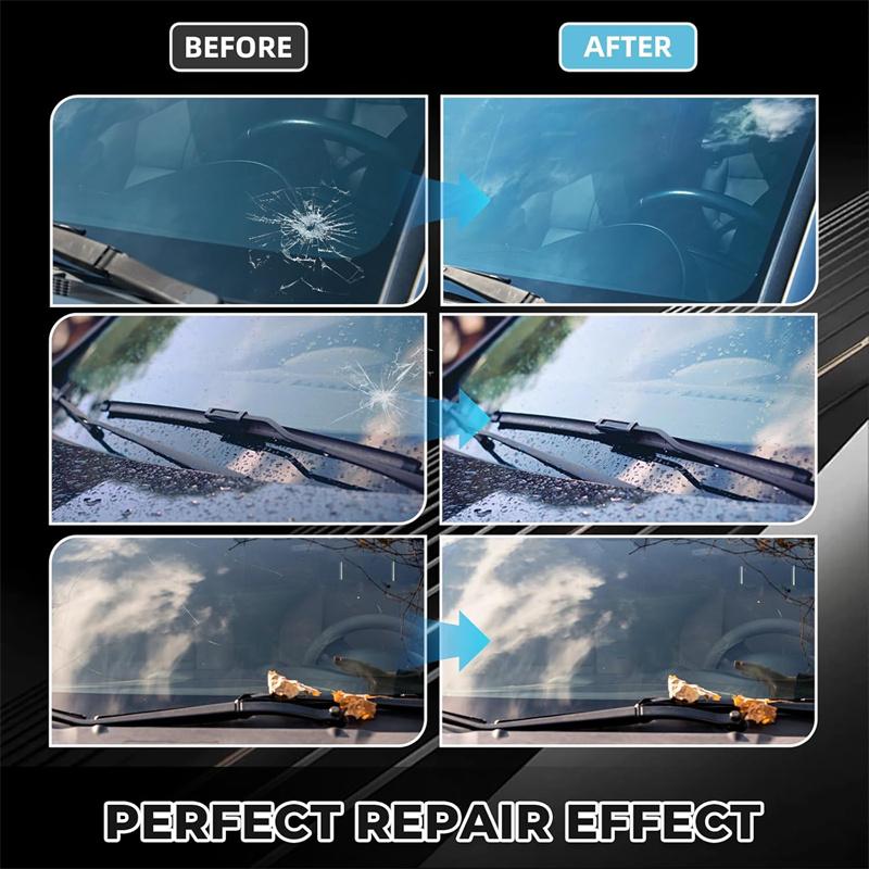 2Pcs Car Windshield Glass Repair Kit For Scratches Fluid Agent Cracks Chips Window Glass Repair For Vehicle Windows Fix Tools