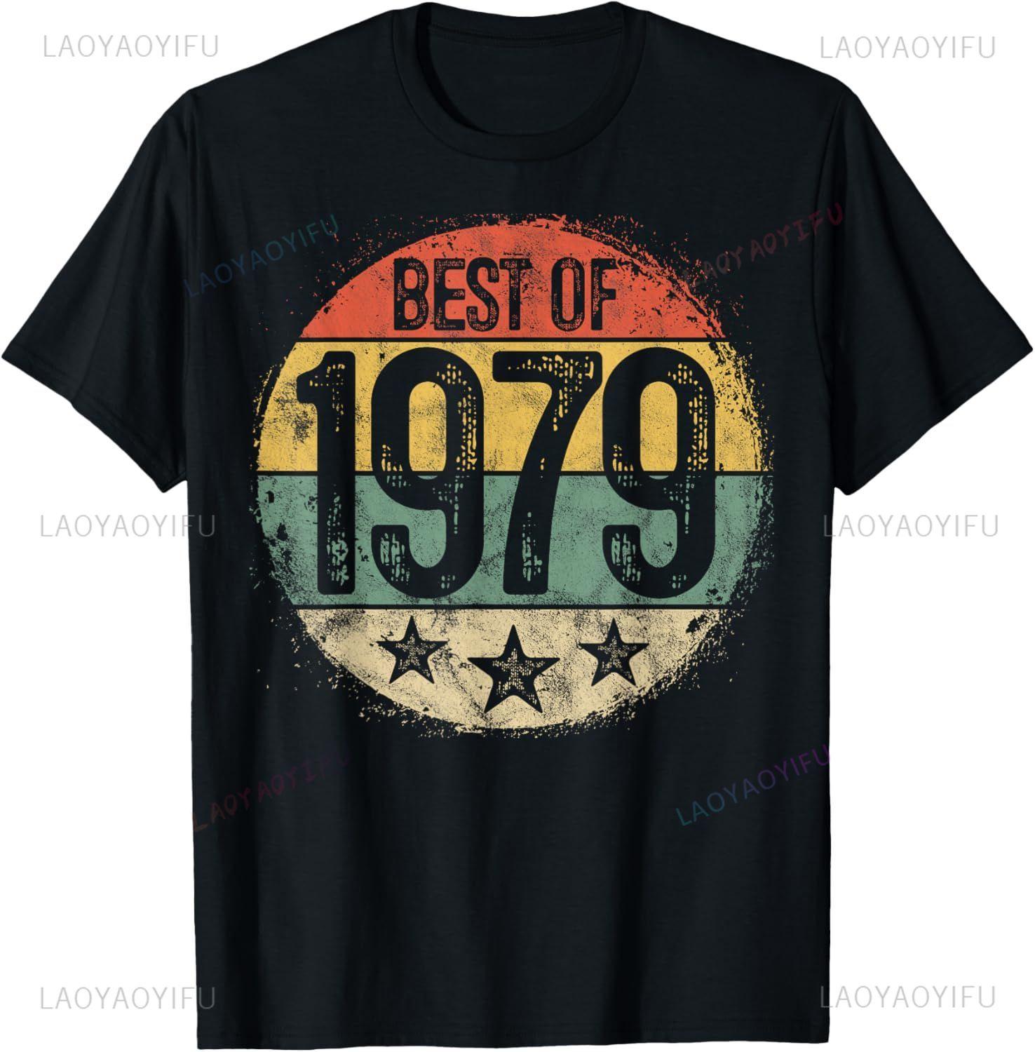 

Graphic Streetwear Short Sleeve Birthday Gifts Summer Style T-shirt Mens Clothing Novelty Vintage Made In 1976 1979 TShirts 4XL