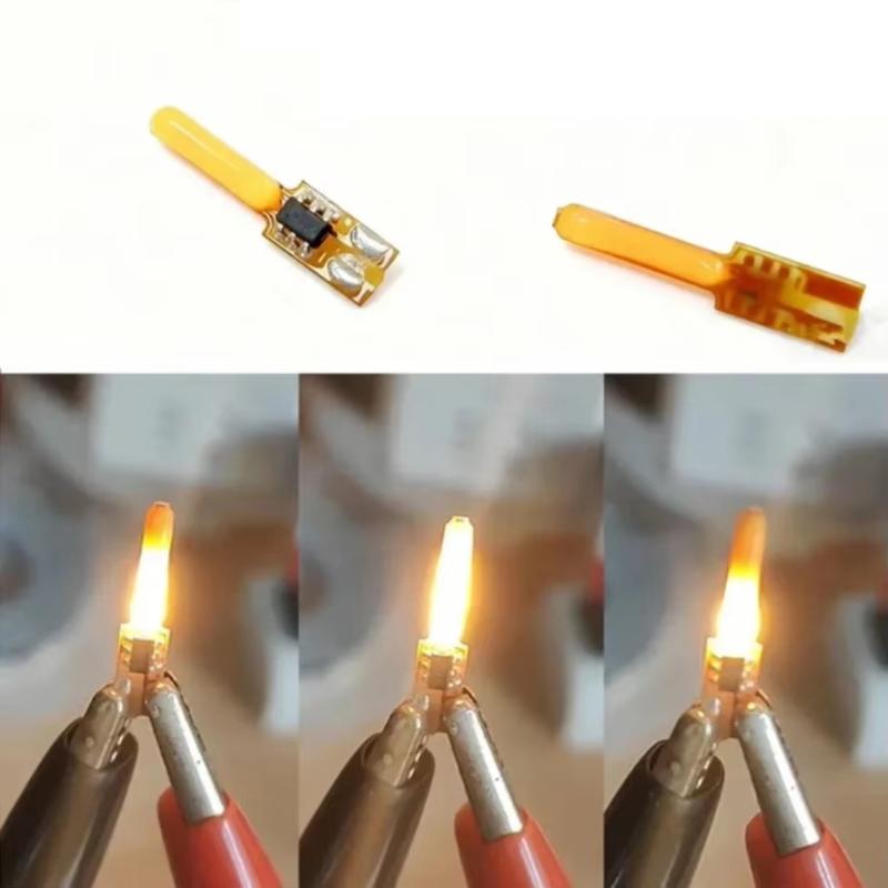 1/5/10Pcs Dc3V Led Flickering Flame Edison Filament Diode Diy Candle Bulb Birthday Party Decor For Diy Light Bulb Accessories