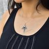 Nature Inspired Moonstone Necklace, Moonstone Leady Design Oxidized Necklace for Women, Birthstone Necklace, Bridesmaid Gift, Gift for Her