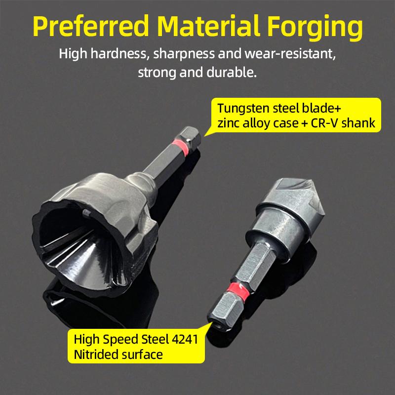 3-19MM Deburring External Chamfer Tool Stainless Steel Metal Drilling Tool Remove Burr Clean Bolt Tools Hex Tool Accessories