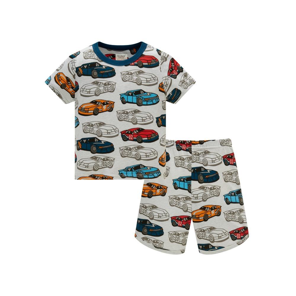 

Summer clothing set for boys and girls aged 1-8, pajama set, printed cartoon, comfortable pajamas 140