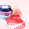 50yards 25mm Organza Chiffon Ribbons Wedding Party Decoration Handmade Ribbon Gift Wrapping Hair Hat Bows DIY Cloth Accessory