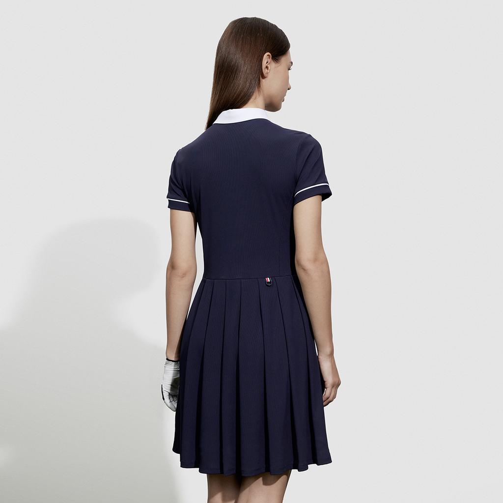 New FILA SS24 Short Sleeved Dresses Women's Tide Blue A11W425310FDB