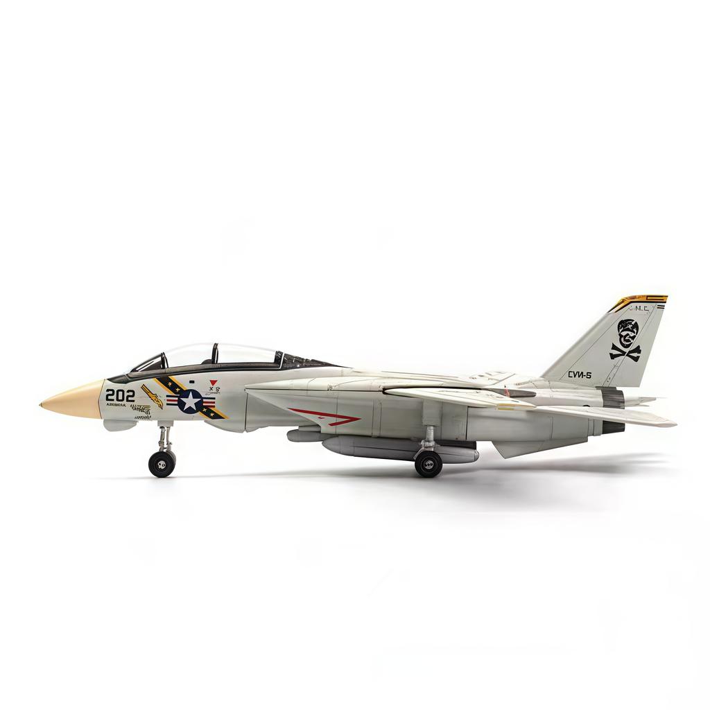 1/72 F-14 Fighte Assembled Plastic Airplane Model (including Display Rack), Home Display and Collection, Creative Gifts