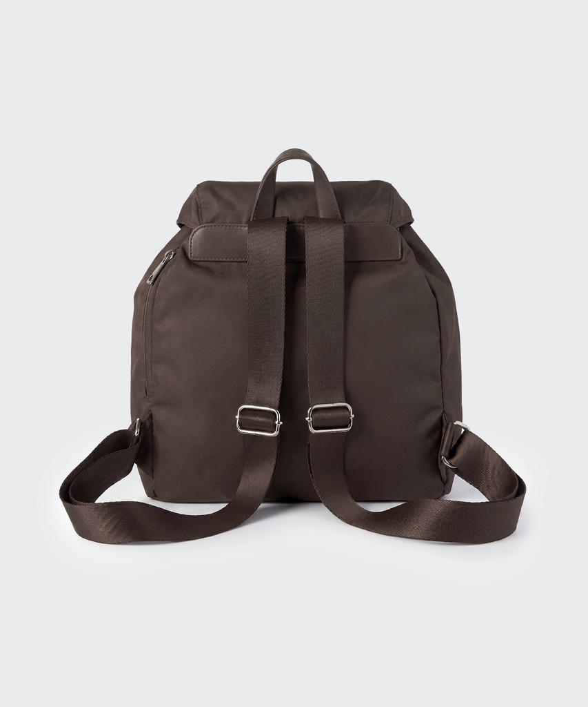 Musinsa Standard Woman Women'S Nylon Flap Mini Backpack [Brown]