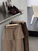 Korean Style Fleece-Lined Slimming Midi Skirt for Women – Winter Versatile 0253
