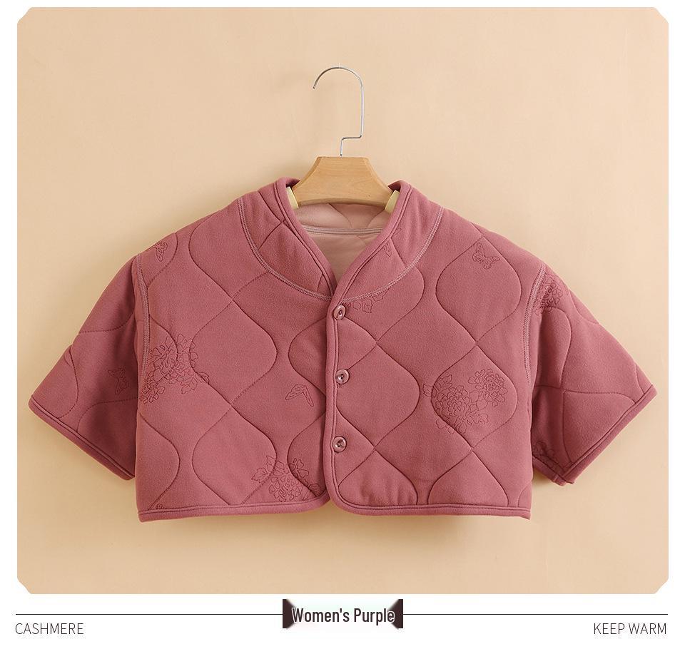 Cashmere Shoulder & Neck Warmer Vest, Sleeveless, Unisex, Ideal for Middle-Aged & Elderly, Cold Protection & Warmth.