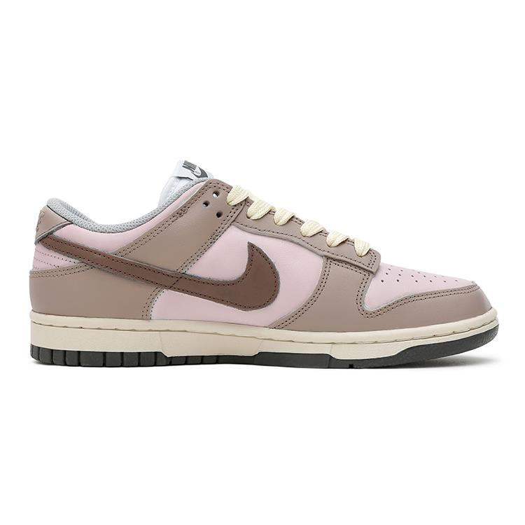 Nike Dunk Low 'light Smoke Grey' Low top Skateboard Shoes Women's Champagne Pink Brown DD1503-117(Team15-)