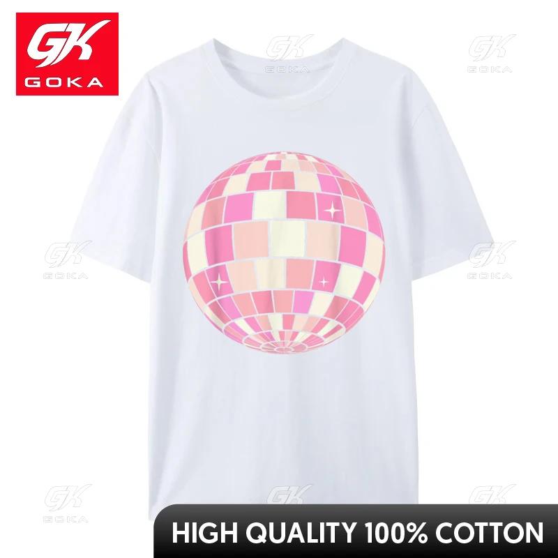 Danish Pastel Aesthetic Disco Ball Gift Normal Tops Tees for Unisex Premium Cotton Top TShirt Casual T Shirt Special