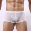 Ultra-thin Solid Color Translucent Breathable Briefs Bulge Pouch Men Underwear