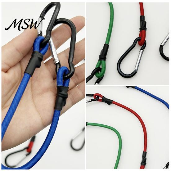 Flexible Cords for Tent Setup Bungee Cord with Metal Hooks, Elastic Rope Durable Secure Reliable Fixation Logistics Strap, Fastening Strap Camping