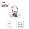 Strong Magnetic Dredging Pot Magnet with Stainless Steel Lifting Ring for Outdoor Fixing