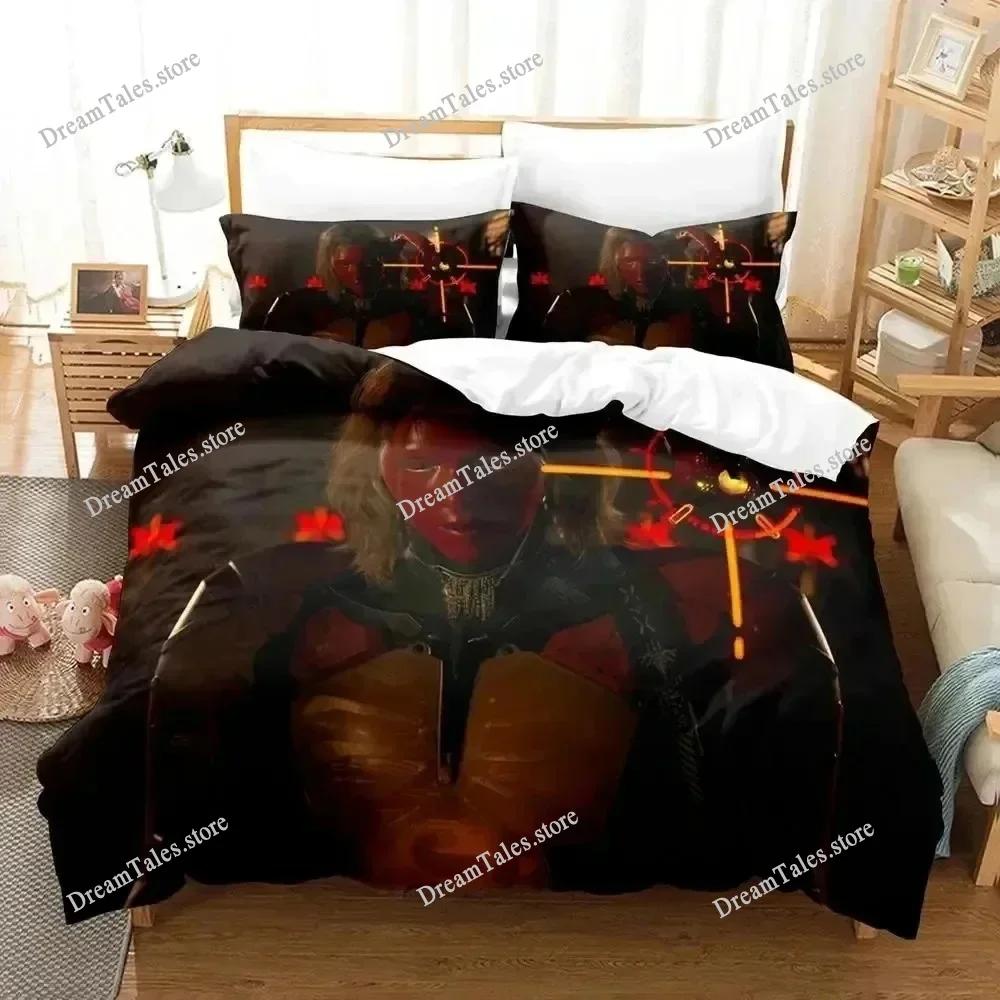 Game Death Stranding Bedding Set Boys Girls Twin Queen Size Duvet Cover Pillowcase Bed Kids Adult Home Textileextile Luxury Gift