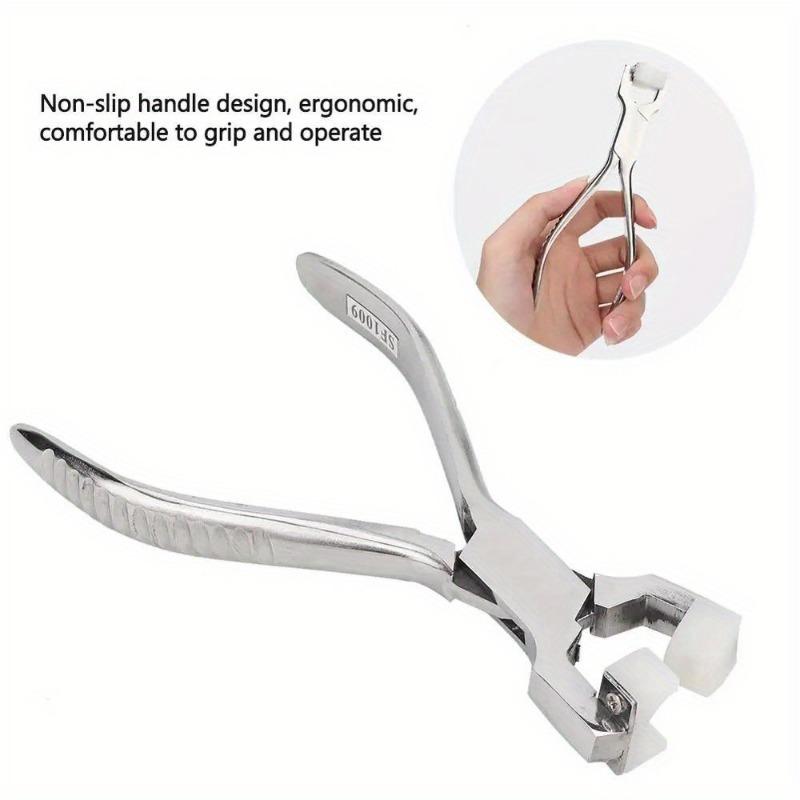 Stainless Steel Eyeglasses Adjust Nose Plier Spectacle Glasses Frame Jewelry Nylon Flat Jaw Ring Plier Repair Tool Accessory.