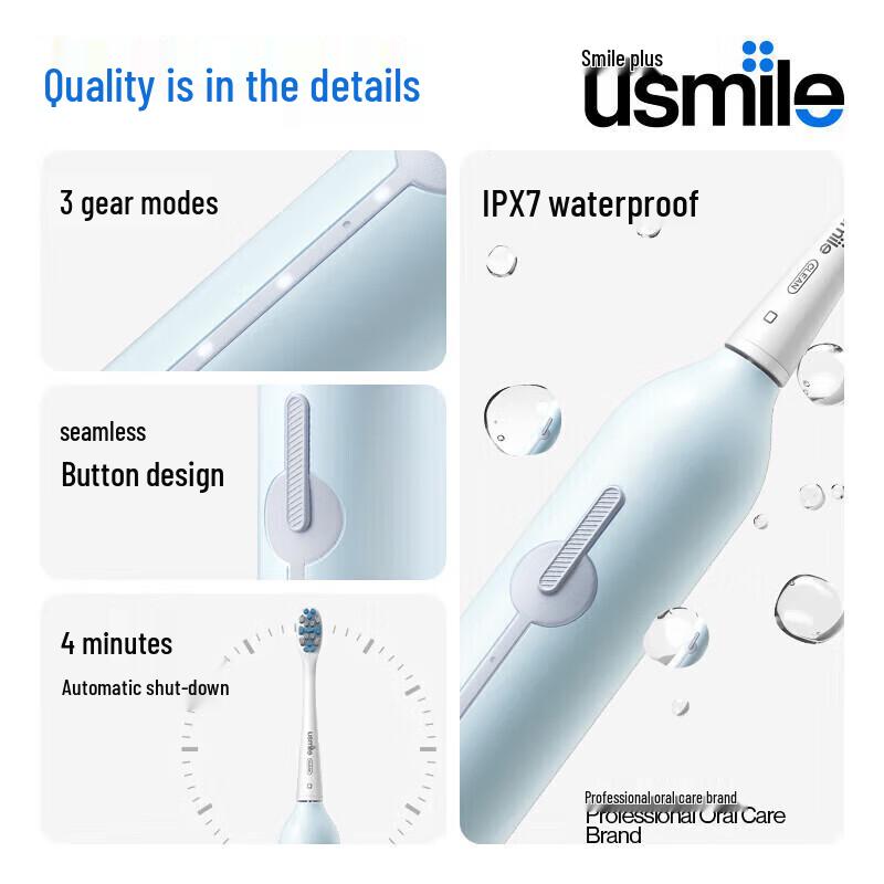 usmile P1 Sonic Electric Toothbrush CN plug (adapter included)