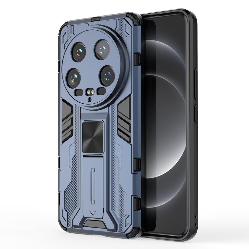 For Xiaomi 14 Ultra Cell Phone Case PC+TPU Scratch-proof Shell with Kickstand