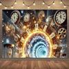Time Machine Instant Background Cloth Suitable for Room and Garden Decoration As Well As Home Decoration Photography Props