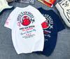 Japanese Trendy Brand Lucky Ghost Little Devil Pilot American Retro Locomotive Pure Cotton Short-sleeved T-shirt Men and Women