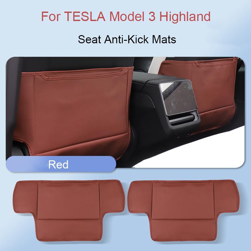 For Tesla Model Y Juniper Seat Anti-kick Pad Rear Safety Seat Anti-Wear Pad Model 3 Highland Rear Seat Car Backrest Protection