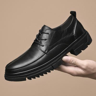 Modne Buty Sportowe Antypoślizgowe Męskie Buty Oxford Skóra Naturalna Buty Codzienne Marka Luksusowa Męskie Formalne Obuwie do Ubioru Buty Biznesowe