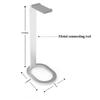 Universal Headphones Stand Aluminum Alloy+Silicone Gaming Headset Bracket Desktop Display Shelf with Anti-slip Base Space Saving
