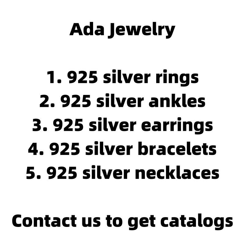 Ada Jewelry Joyas Mujer Rhodium Plated Female Zircon S925 Sterling Silver Ring for Everyday Wear