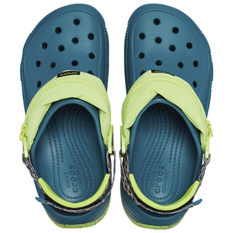 Crocs Hiker Xscape EVA Animal Print Clog 5cm Sandals Unisex 'Teal Green'