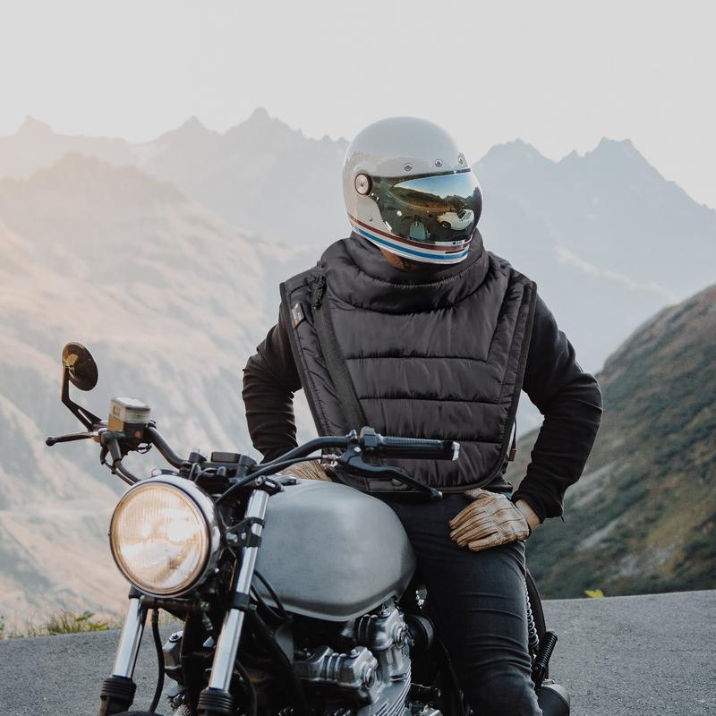 Nackenwärmer für Motorradfahrten, wasserdichte Baumwolle, Motorrad-Winter-Nackenwärmer für Fahrten bei kaltem Wetter, winddichte Baumwolle, Brust